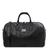 Front View Of The Black Garment Travel Bag