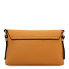 Genuine Leather Shoulder Bag - Small Leather Crossbody Bag in apricot color, stylish and practical for daily use.