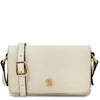 Biscuit Genuine Leather Shoulder Bag - stylish beige design with gold hardware, perfect for fashion-forward women.