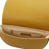 Internal Compartment View Of The Mustard Half Moon Bag