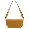 Front View Of The Mustard Half Moon Bag