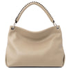 Rear View Of The Light Taupe Handbag For Ladies