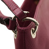 Shoulder Strap View Of The Bordeaux Handbag For Ladies