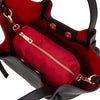 lnternal Compartment View Of The Black Italian Handbag