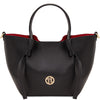 Front View Of The Black Italian Handbag