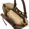 lnternal Compartment View Of The Coffee Italian Handbag