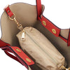 lnternal Compartment View Of The Coral Italian Handbag