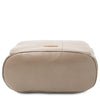 Underneath View Of The Light Taupe Ladies Backpack