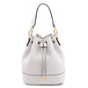 Front View Of The White Ladies Bucket Bag