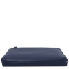 Underneath View Of The Dark Blue Ladies Leather Business Bag