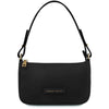 Sophisticated Leather Clutch Bag for Women featuring a minimalist design in black.