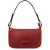 Leather Clutch Bag for Women in red.