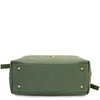 Underneath View Of The Mint Green Ladies Leather Shopper Tote