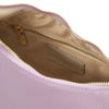 Internal Zip Pocket View Of The Lilac Ladies Over The Shoulder Bag