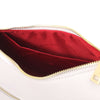 Internal Pocket View Of The White Ladies Over The Shoulder Bag