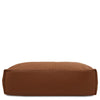 Underneath View Of The Cognac Ladies Pebbled Leather Hobo Bag