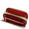Internal Zip Compartment View Of The Champagne Ladies Purse