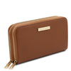 Angled View Of The Cognac Ladies Purse