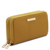 Angled View Of The Mustard Ladies Purse