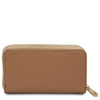 Rear View Of The Taupe Ladies Purse