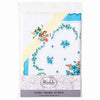 Ladies Scalloped Edge Handkerchiefs 10 Pack - Blue