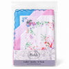 Ladies Scalloped Edge Handkerchiefs 10 Pack - Pink