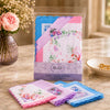 Ladies Scalloped Edge Handkerchiefs 10 Pack in floral patterns, featuring scalloped edges for an elegant touch.