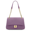 Front View Of The Lilac Ladies Shoulder Bag