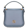 Front View Of The Light Blue Ladies Small Handbag