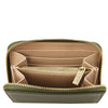 Zip Pocket View Of The Forest Green Ladies Wallet