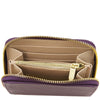 Zip Pocket View Of The Purple Ladies Wallet