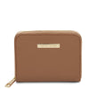 Front View Of The Taupe Ladies Wallet