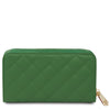 Rear View Of The Green Ladies Zipper Wallet
