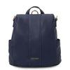 Front View Of The Dark Blue Ladies Backpack