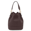 Rear View Of The Chocolate Ladies Bucket Bag