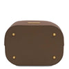 Underneath View Of The Dark Taupe Ladies Bucket Bag