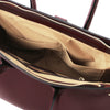 Internal Pocket View Of The Bordeaux Ladies Handbag