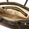 Internal Zip Pocket View Of The Coffee Ladies Handbag