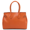 Rear View Of The Orange Ladies Handbag