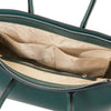 Internal Pocket View Of The Teal Ladies Handbag