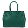 Rear View Of The Teal Ladies Handbag