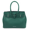 Front View Of The Teal Ladies Handbag