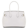 Rear View Of The White Ladies Handbag