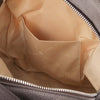 Internal Pocket View Of The Chocolate Ladies Small Leather Backpack