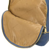 Inside Front Pocket View Of The Denim Ladies Small Leather Backpack