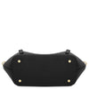 Underneath View Of The Black Large Italian Handbag