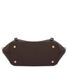 Underneath View Of The Chocolate Large Italian Handbag