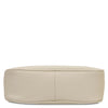 Leather Clutch Bag, showcasing the sleek bottom design of the leather material.