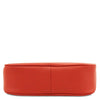 Leather Clutch Bag in vibrant red, showcasing a sleek and stylish design for women.