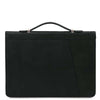 Handle View Of The Black Leather Document Case